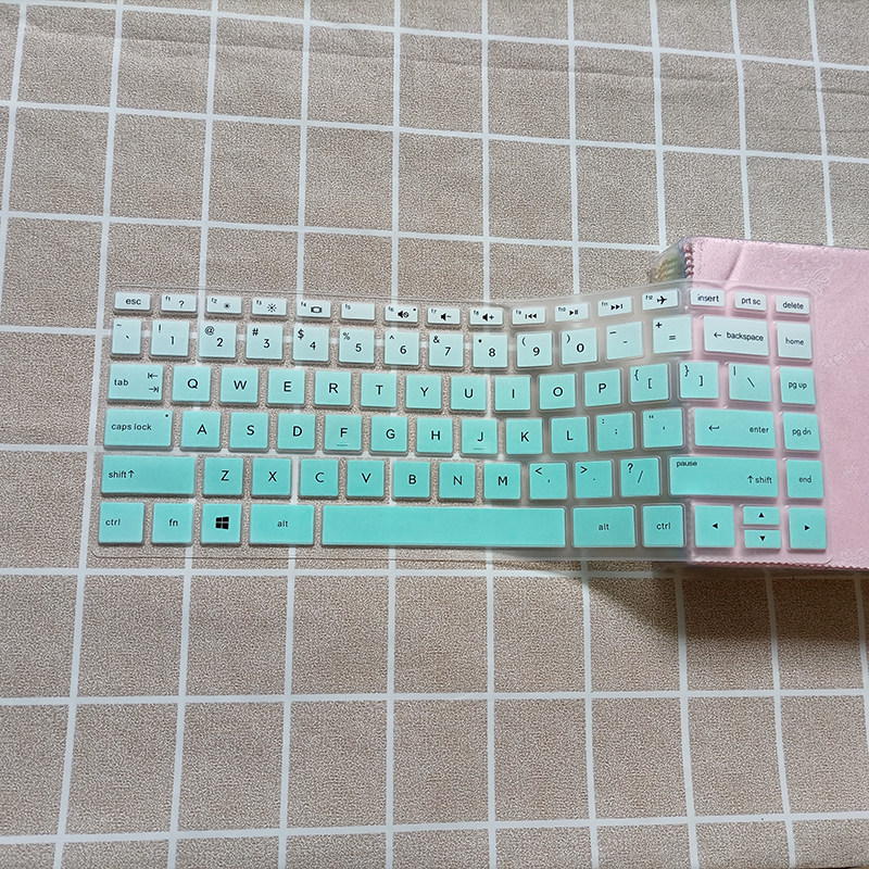 适用惠普340 G5键盘膜14寸笔记本电脑保护防尘套渐变粉色半透透明