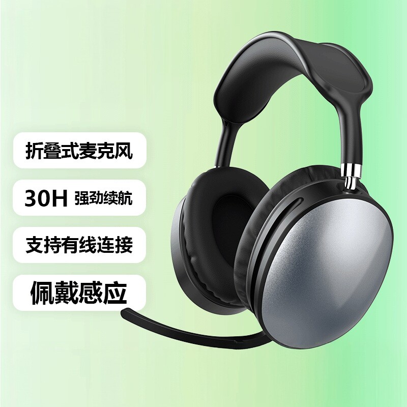 新款头戴式蓝牙耳机长续航头戴式镂空设计专利现货