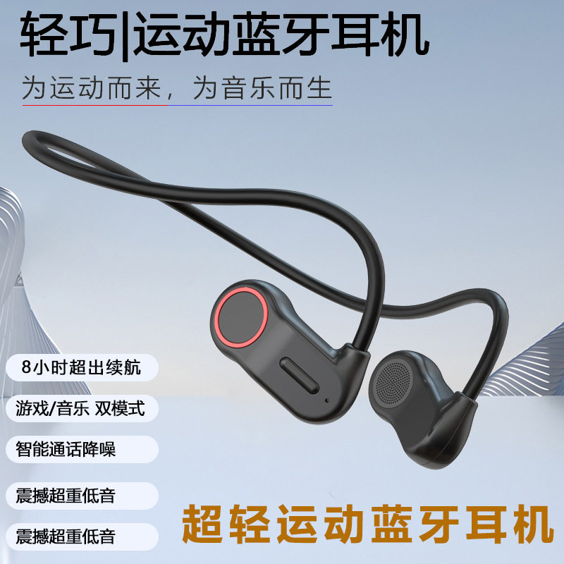 2025新款无线蓝牙耳机不入耳后挂式运动跑步开放式传导蓝牙耳机