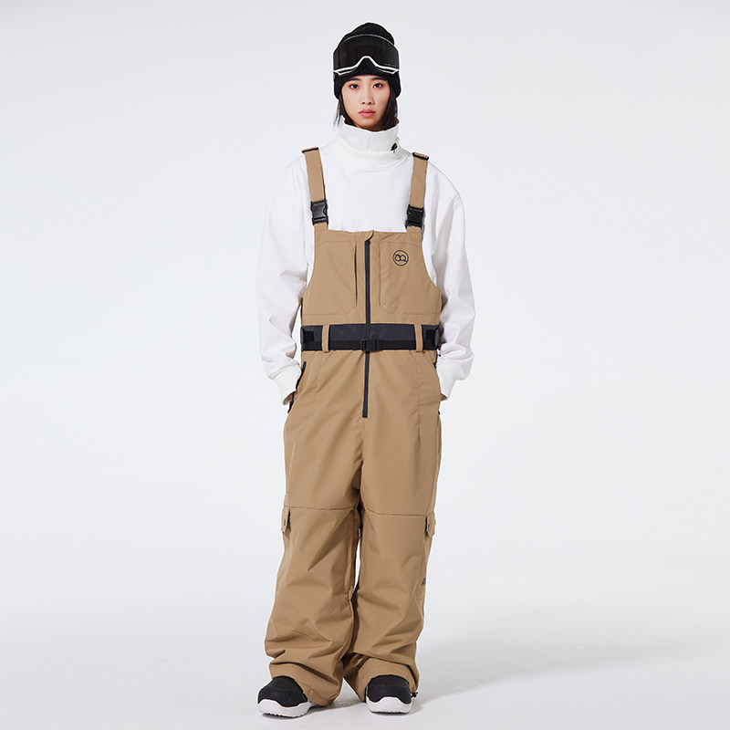 ARCTIC KING男女款单板滑雪裤宽松版型防风户外保暖背带裤防水20K