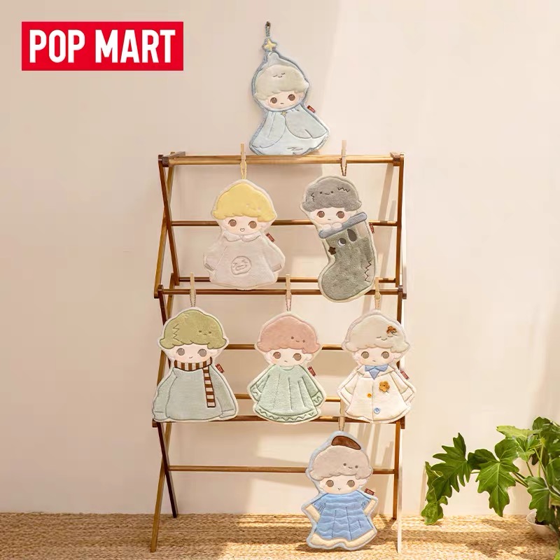 正版POPMART泡泡玛特DIMOO如果今天星期八系列擦手巾盲盒家居周边