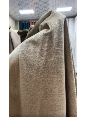 拼接 绒布 有内衬 宽3.55米*2片 高2.59米 韩褶  打好褶邹3.6米宽