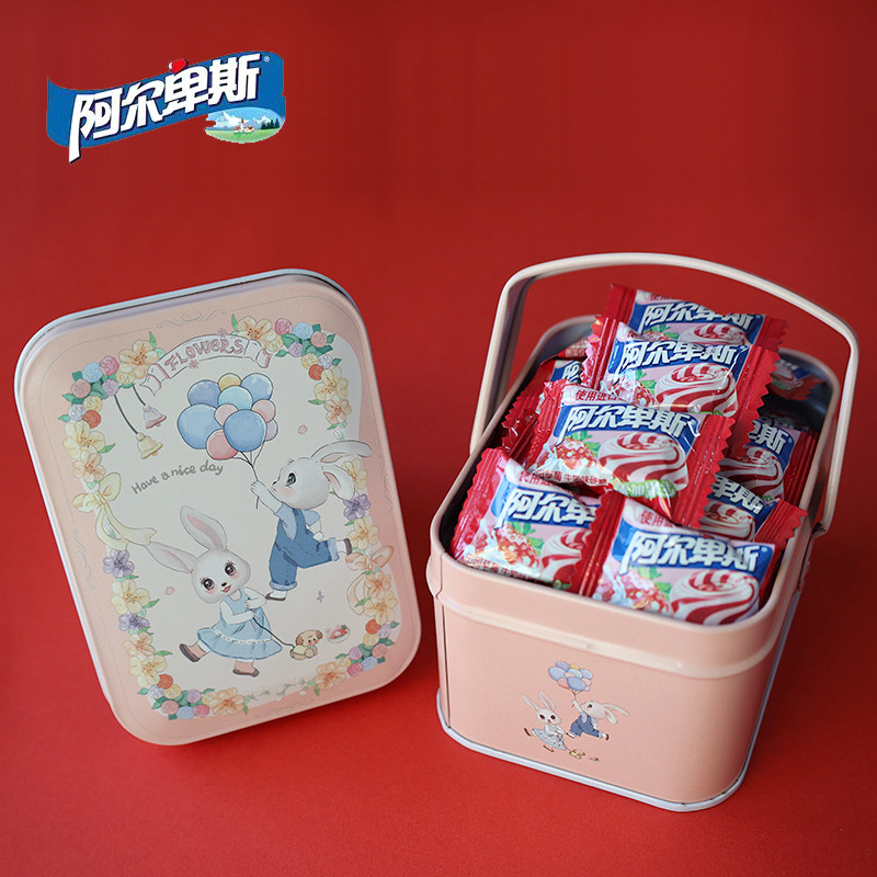 阿尔卑斯硬糖水果口味礼盒装婚庆喜糖零食品铁盒糖果正品批发年货