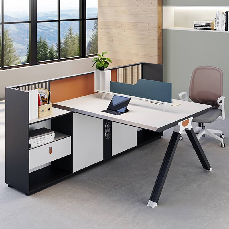 2/4/6人位财务职员办公桌椅组合现代简约员工卡位隔断屏风文员工