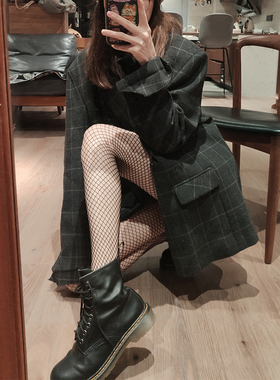 黑色丝袜网袜女网格JK 网红火辣潮性感连裤袜网眼细网纱情趣ins