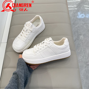3515强人女鞋小白鞋女春季百搭学生休闲板鞋女2026新款系带单鞋41