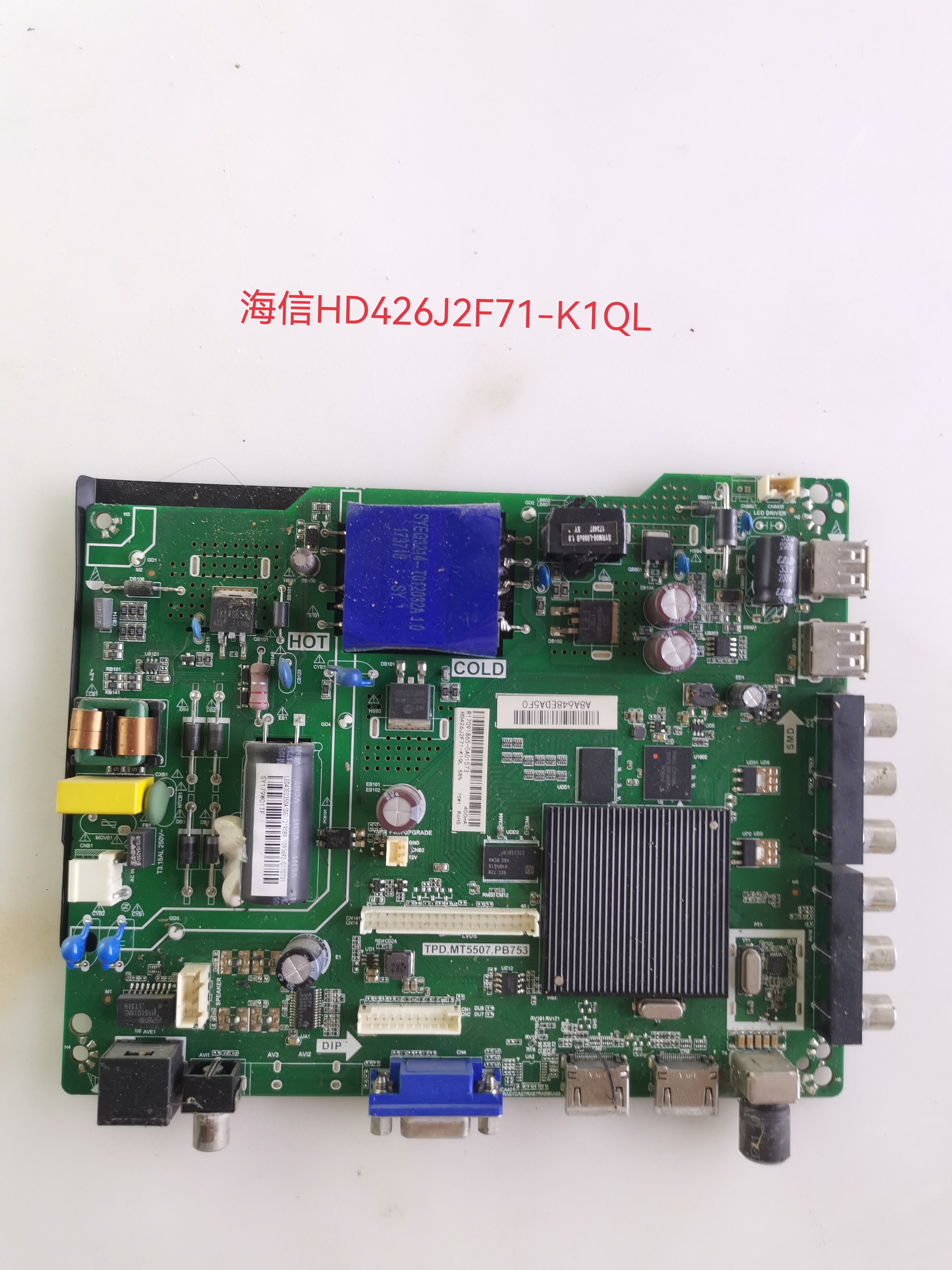 原装海信 LED43N2600/39EC350A/39W/N2600主板TPD.MT5507.PB753