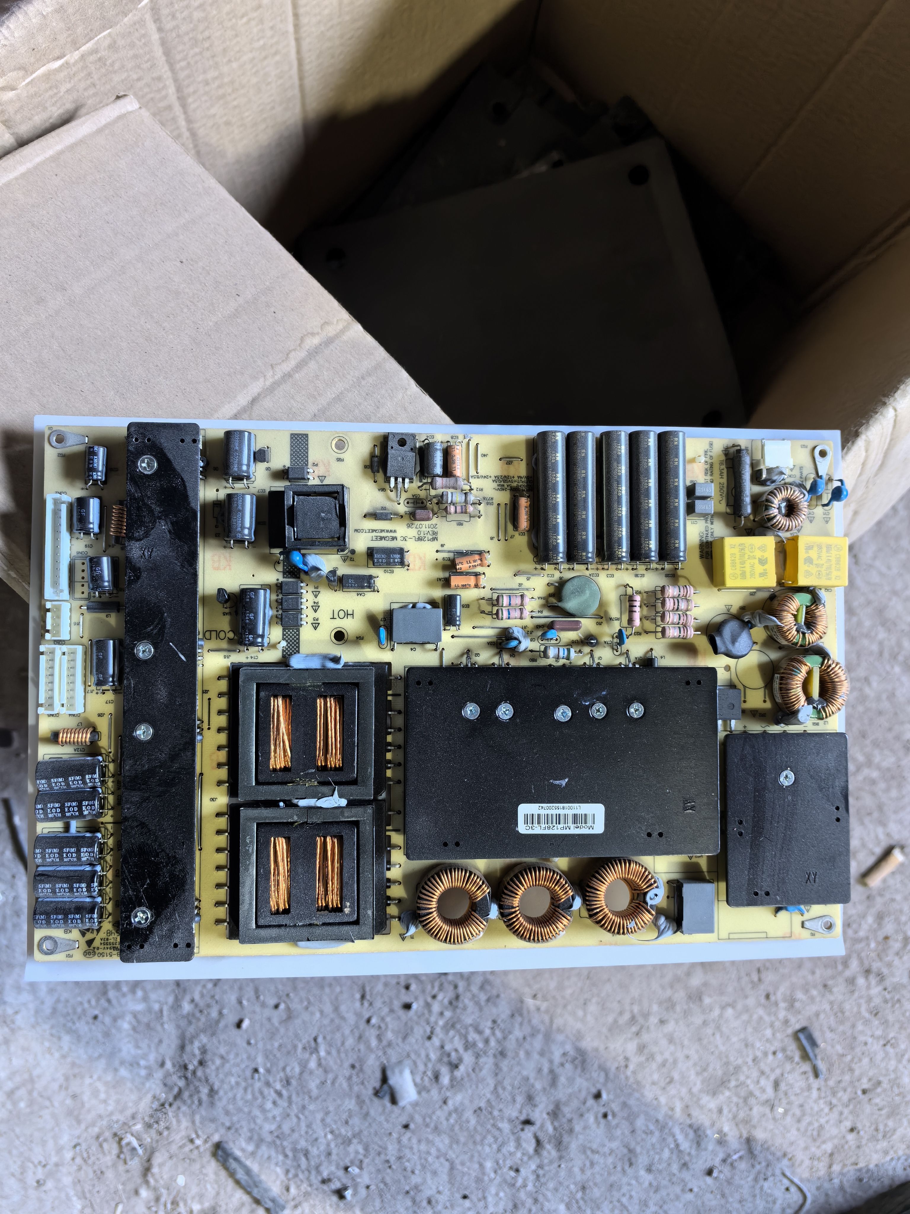 原装MEGMEET TOSN-LD5500P拼接屏电源板MP128-3C/MP128FL-T