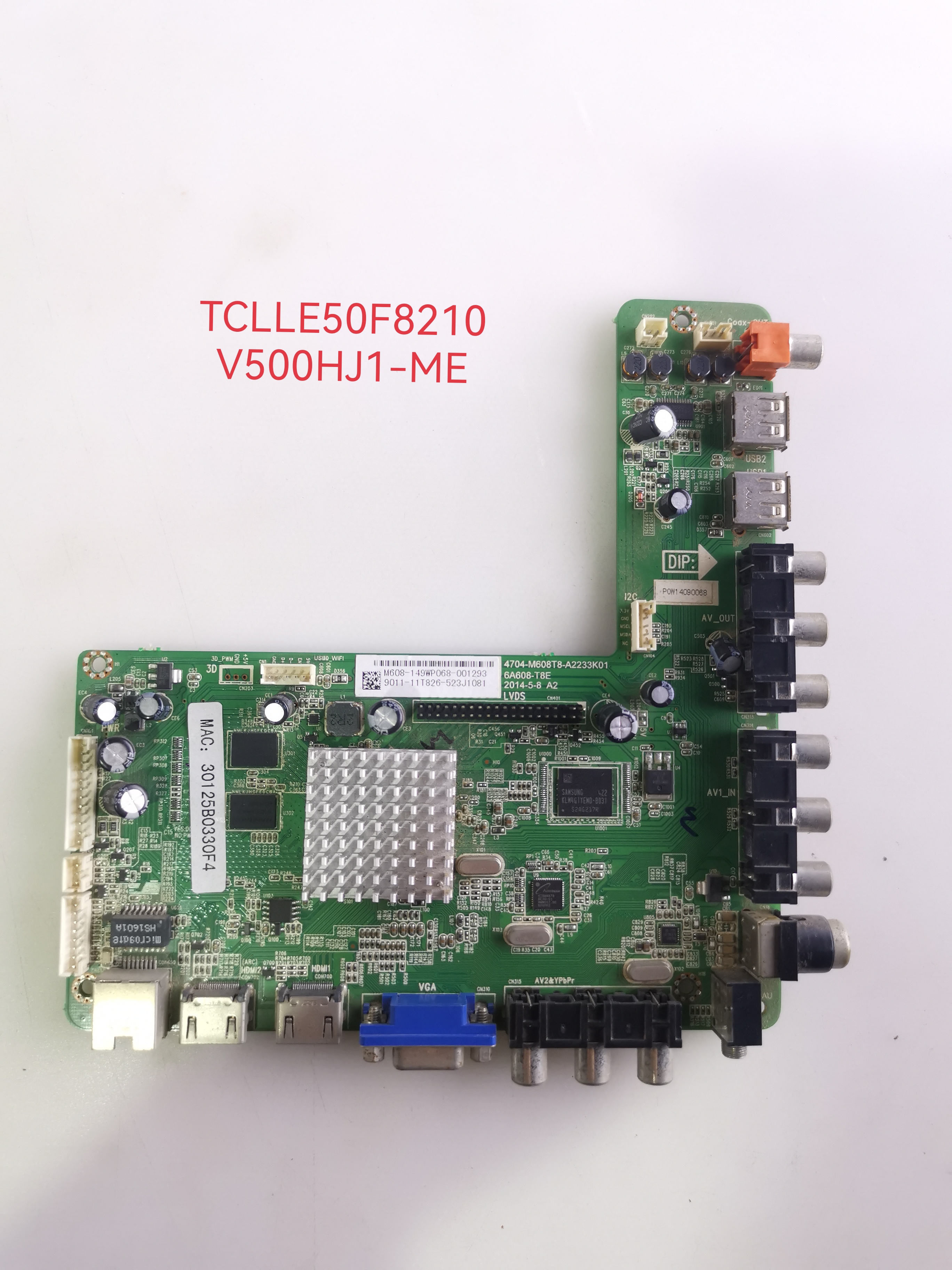 TCL LE50/48F8210/飞利浦50PFF5150/T3主板4704-M608T8-A2233K01