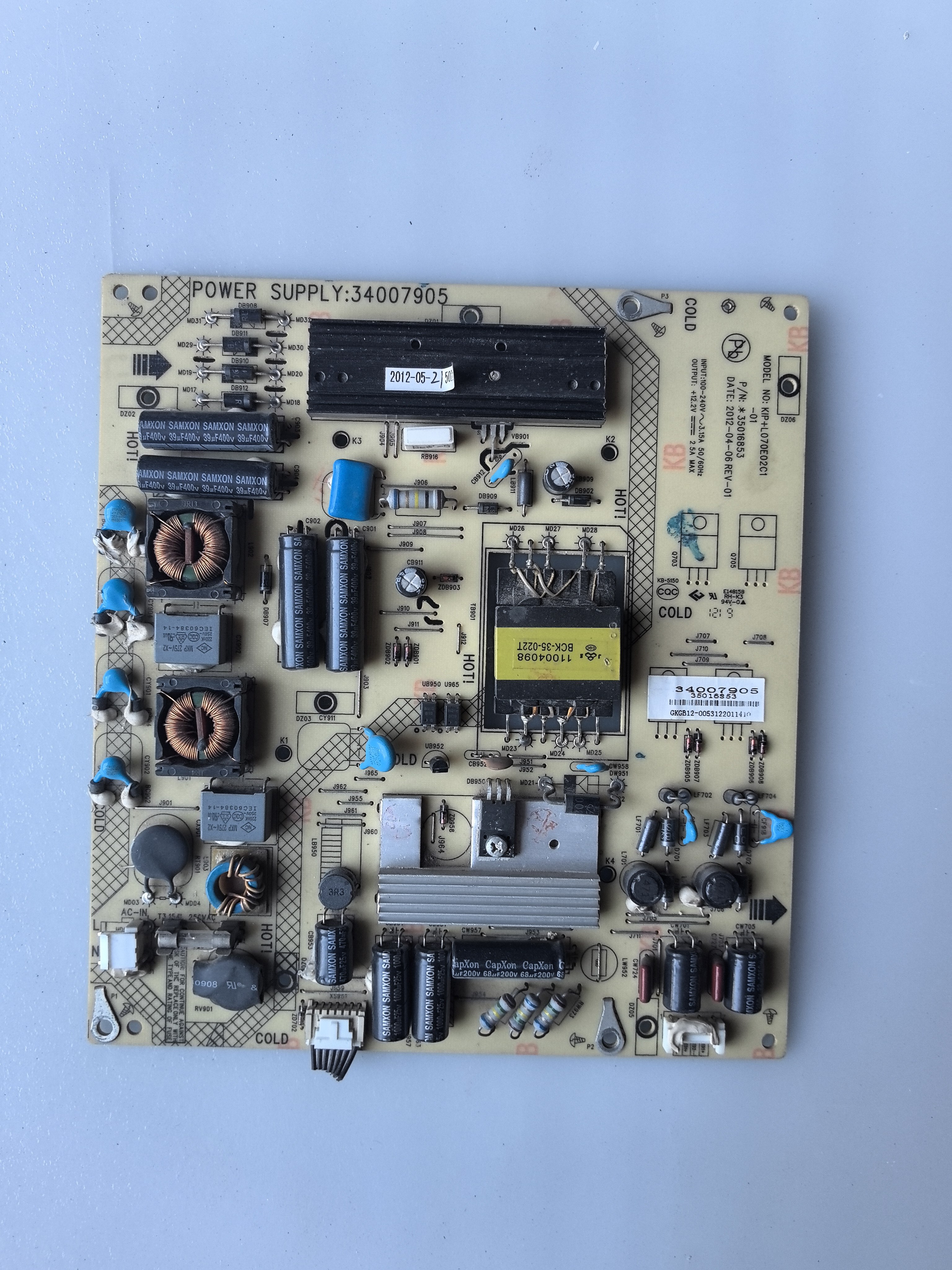 康佳LED32HS11 LED32HS05电源板34007905 35016275