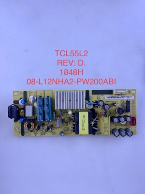 TCL 50V2 D10 49D6 55L2 55F6电源板40-L12NW4-PWC1CG 08-L12NHA2