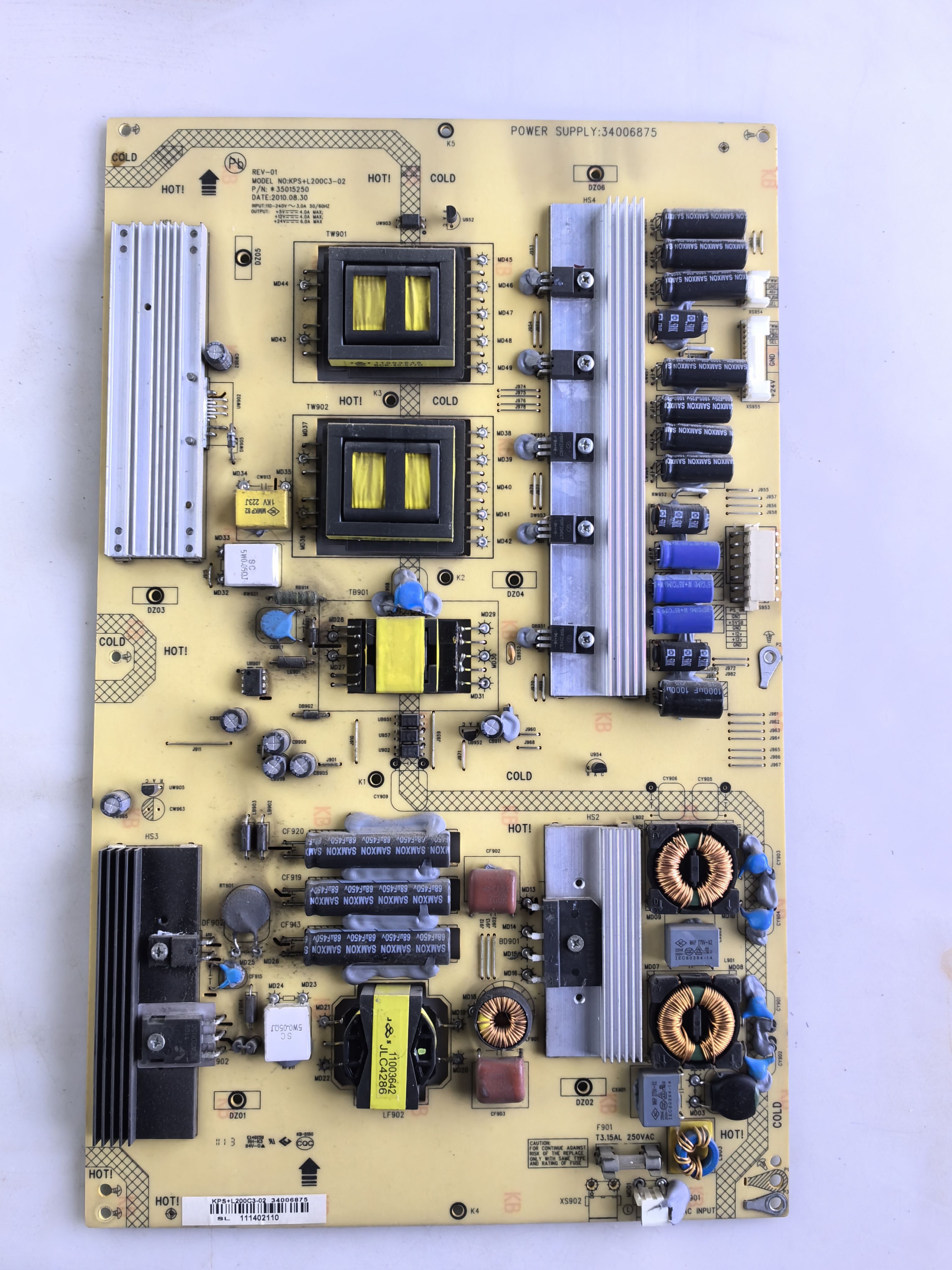 原装康佳LED55IS95N电源板34006875 35015250