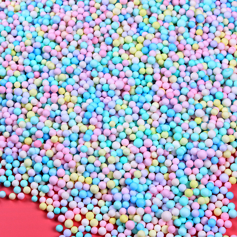 流星球马卡龙泡沫球diy伴手礼物盒装饰填充物彩色小颗粒圆球