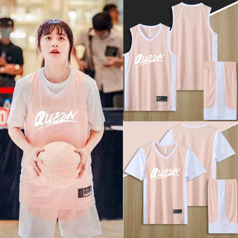 女子篮球服套装夏网红球衣宽松男女情侣学生运动比赛训练队服印字