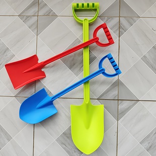 加厚一体大铲铲沙滩玩具儿童沙滩挖沙玩具宝宝戏水挖雪工具铲子