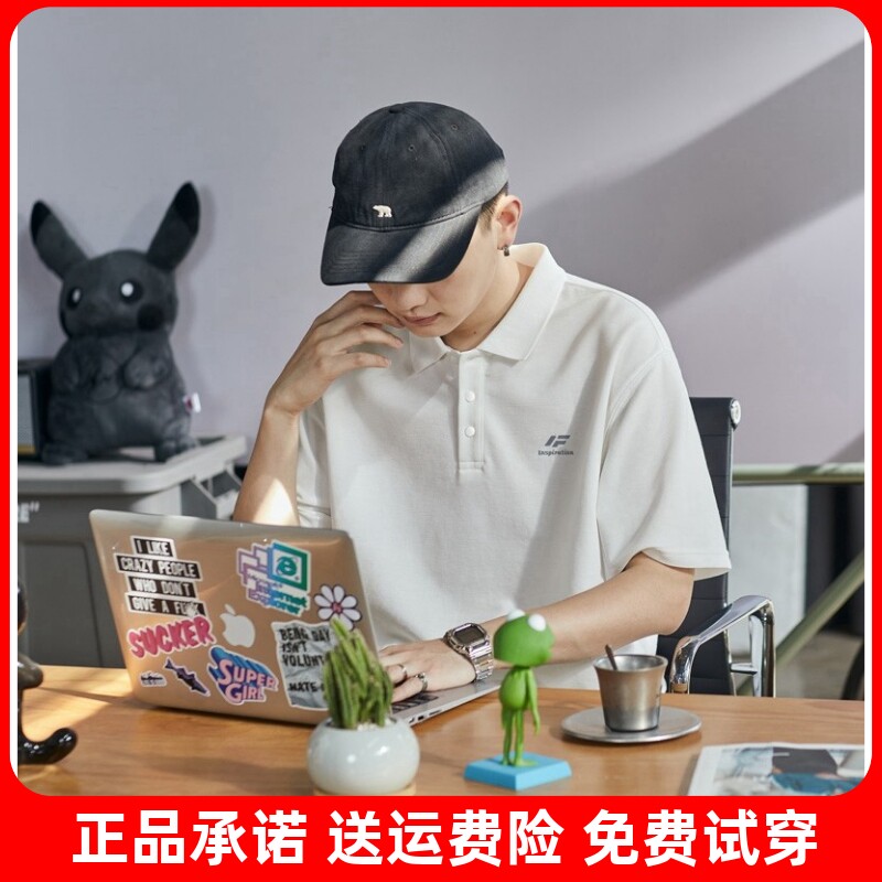 唐狮2026春夏季新款polo衫男士翻领短袖黑色简约休闲上衣服t恤