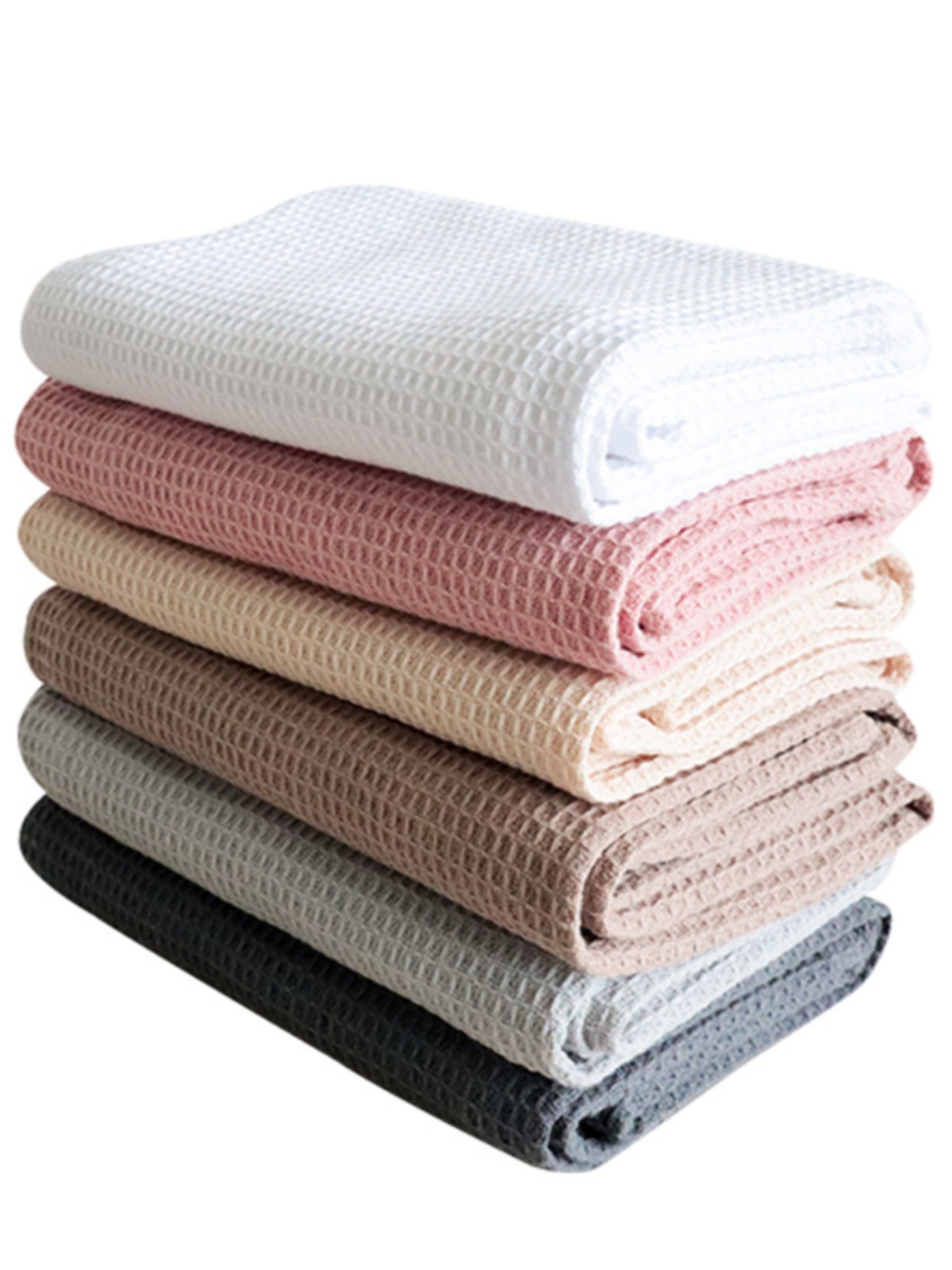 4 Pack Kitchen Dish Towels 100% Cotton Waffle Weave