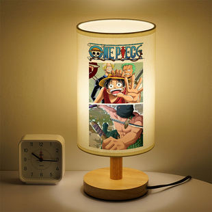 海贼王路飞小夜灯索隆乔巴艾斯床头灯男帝汉库克香吉士小台灯护眼