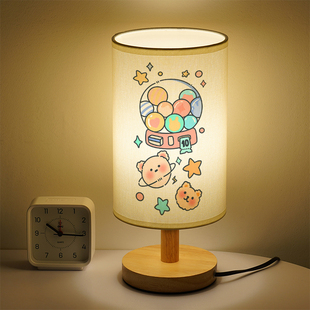 卡通小夜灯情侣可爱小台灯原创手绘学生小猫咪宇航员床头灯可定制