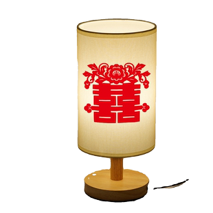 新中式小台灯结婚陪嫁喜灯定制双喜床头灯婚房装饰中式温馨小夜灯