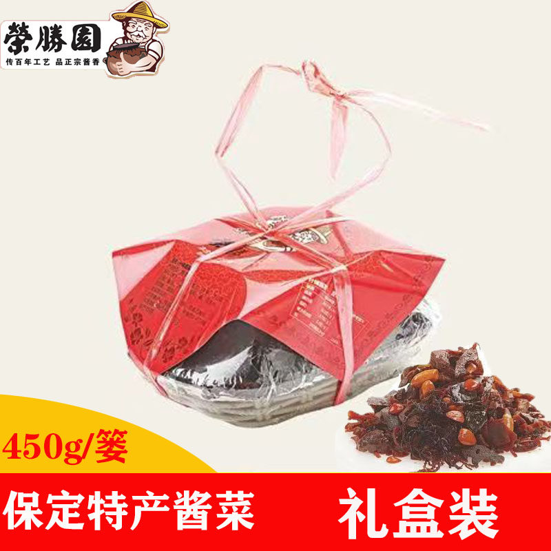 荣胜园八宝菜小红篓装酱菜礼盒装