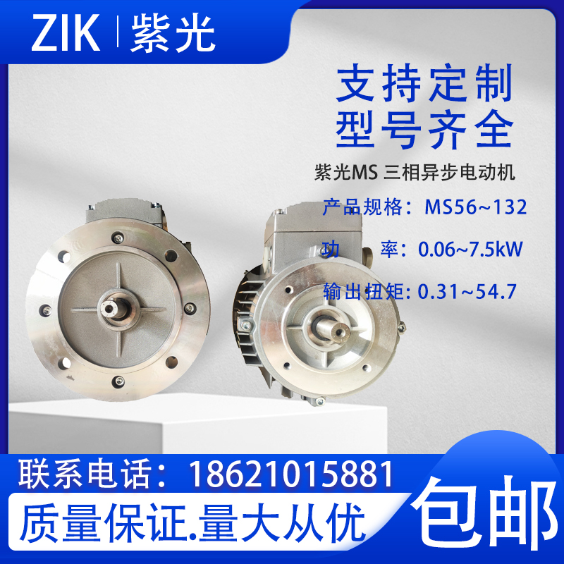 立式三相电机MS90L4紫光