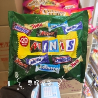 香港代购英国进口MARS玛氏杂锦迷你巧克力袋装20粒装400g进口零食