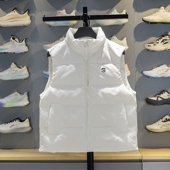 李宁羽绒马甲女子2025冬季 80%鸭绒保暖宽松立领背心AMRV050 新款