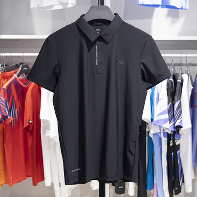李宁短袖POLO衫排湿速干透气