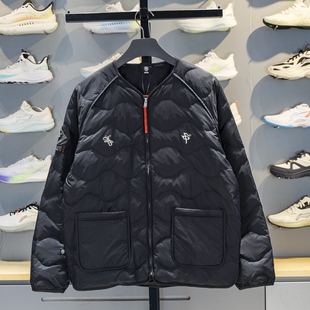 李宁短羽绒服男子2025新品 反伍问鼎中原宽松鸭绒保暖外套AYMV663