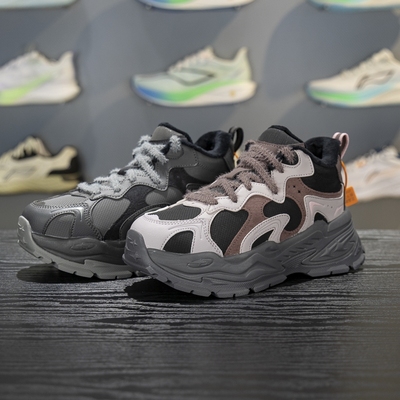 李宁保暖女子系带休闲鞋