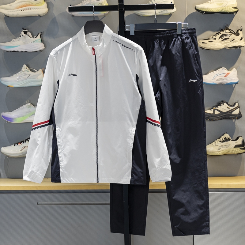 李宁运动套装男女同款2025新款乒乓球服外套长裤运动服AWBV021