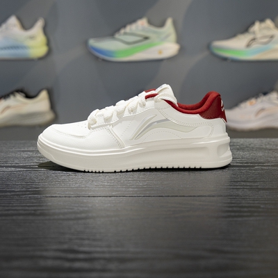 李宁防滑耐磨女子系带休闲鞋