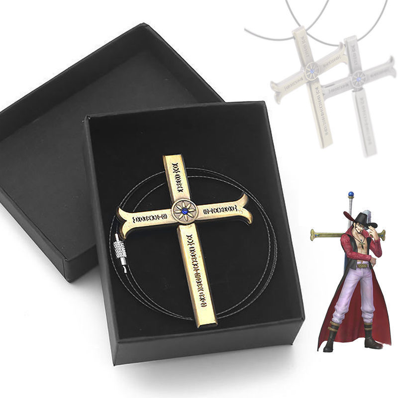 海贼王周边霍克十字刀项链挂件男
