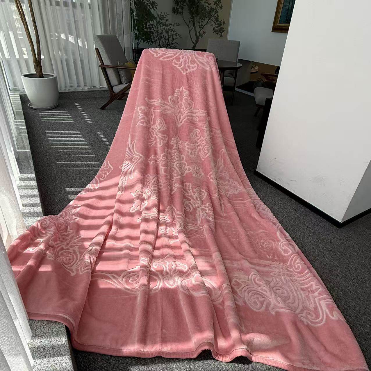 【复古5斤厚盖毯】双面绒柔软亲肤加厚印花可机洗绒毛毯加厚毛毯,床上用品,休闲毯/毛毯/绒毯,淘宝优惠券,粉丝福利购,淘宝优惠卷