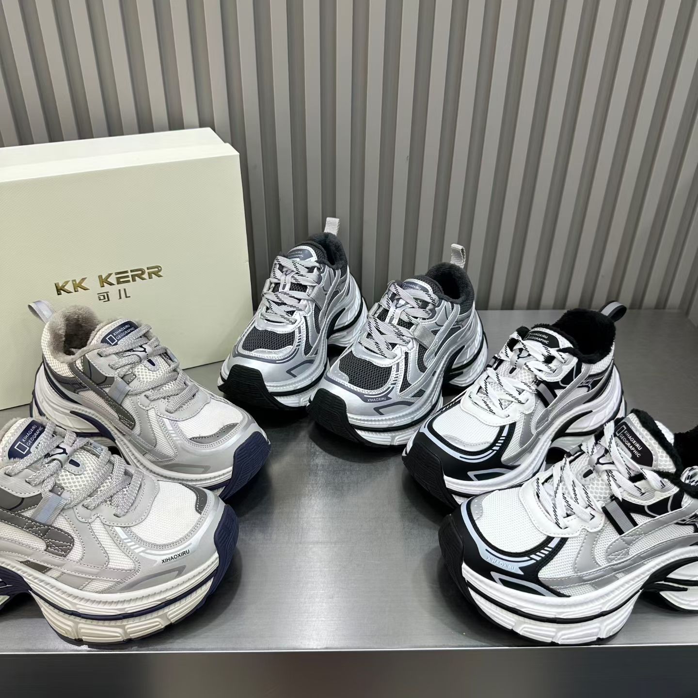 欧洲站2025冬季新款老爹鞋