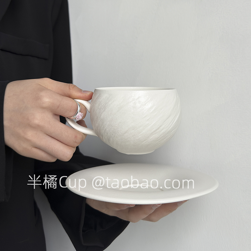 限定高级感白简约咖啡杯礼盒礼袋