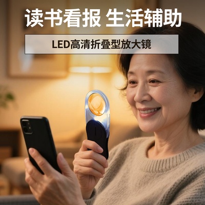 拜斯特钥匙扣折叠放大镜