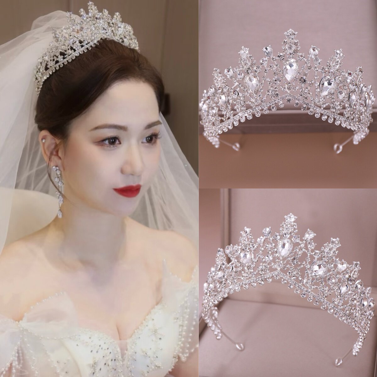 皇冠头饰新娘大气结婚新款韩式