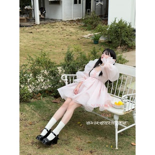 Selkie23秋季新款 布莱希粉蝴蝶结裙 品牌授权