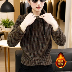 《加厚加绒》时尚连帽卫衣休闲修身帅气时尚简约轻奢高端百搭