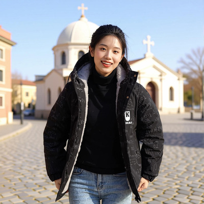 【加绒加厚 轻奢精品】冬季新款男士高品质加厚休闲连帽棉衣外911