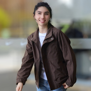 立领夹克简约潮流休闲帅气外套男时尚 男士 上衣2558 新款 2025春秋季