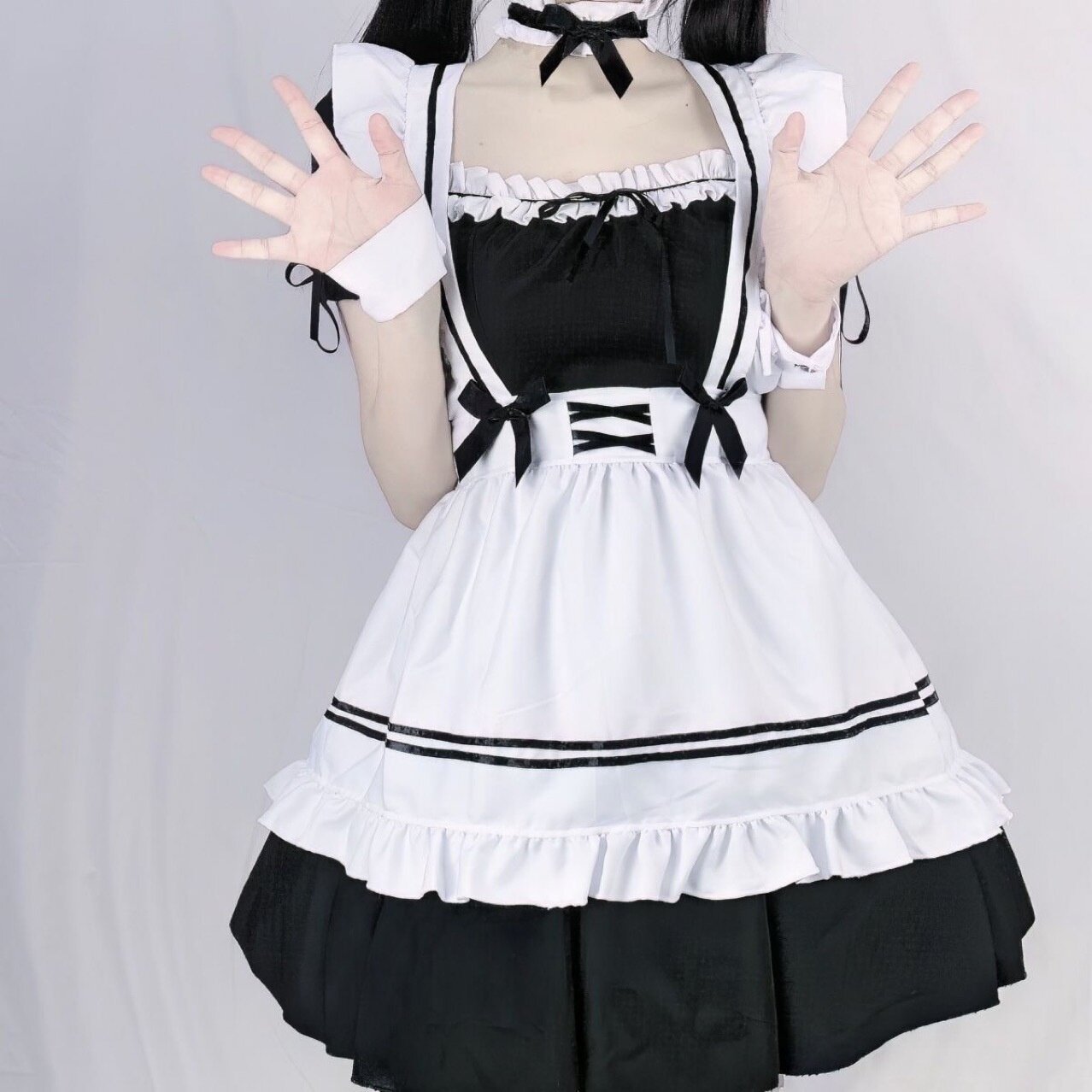 【包邮】女仆cos可爱性感制服女佣学生洛丽塔连衣裙服装二次