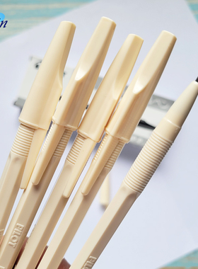 日本产百乐Pilot复古款原子笔乳白杆油性圆珠笔 学生小清新书写黑