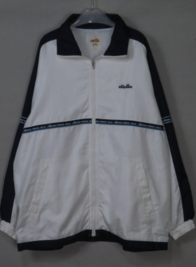 Vintage古着中古日本90s潮牌春秋季白色串标嘻哈街头运动服夹克外