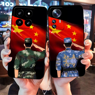 适用退伍老兵小米15手机壳小米14 13 14Pro爱国军人12X 12S 12Pro军旅风11 13Ultra 10 9青春版8保护套Mix4 3