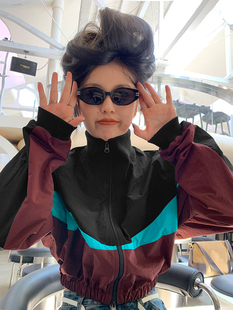 卫衣棒球服外套上衣短款 新款 时髦拼接撞色女 自带调性～春季 洛边