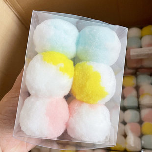 猫咪静音球 100个袋装彩色毛绒球自嗨解闷大号静音毛绒宠物玩具LS