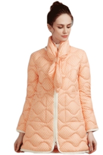 羽芮专柜正品时尚休闲H版轻薄款女中长款保暖白鸭绒羽绒服05341